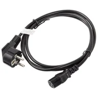 Kable komputerowe i do monitorów - LANBERG LANBERG Kabel zasilający CEE 7/7 IEC 320 C13 1.8M czarny (CA-C13C-10CC-0018-BK) - miniaturka - grafika 1