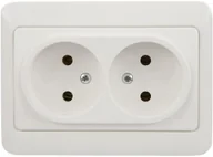 Gniazdka elektryczne - DOUBLE SOCKET WITHOUT EARTH - miniaturka - grafika 1