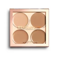 Korektory do twarzy - Makeup Revolution Matte Base paleta korektorów odcień C9 C12 4 x 2,2 g - miniaturka - grafika 1