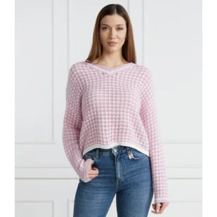 Marc Cain Sweter | Regular Fit | z dodatkiem wełny - Swetry damskie - miniaturka - grafika 1