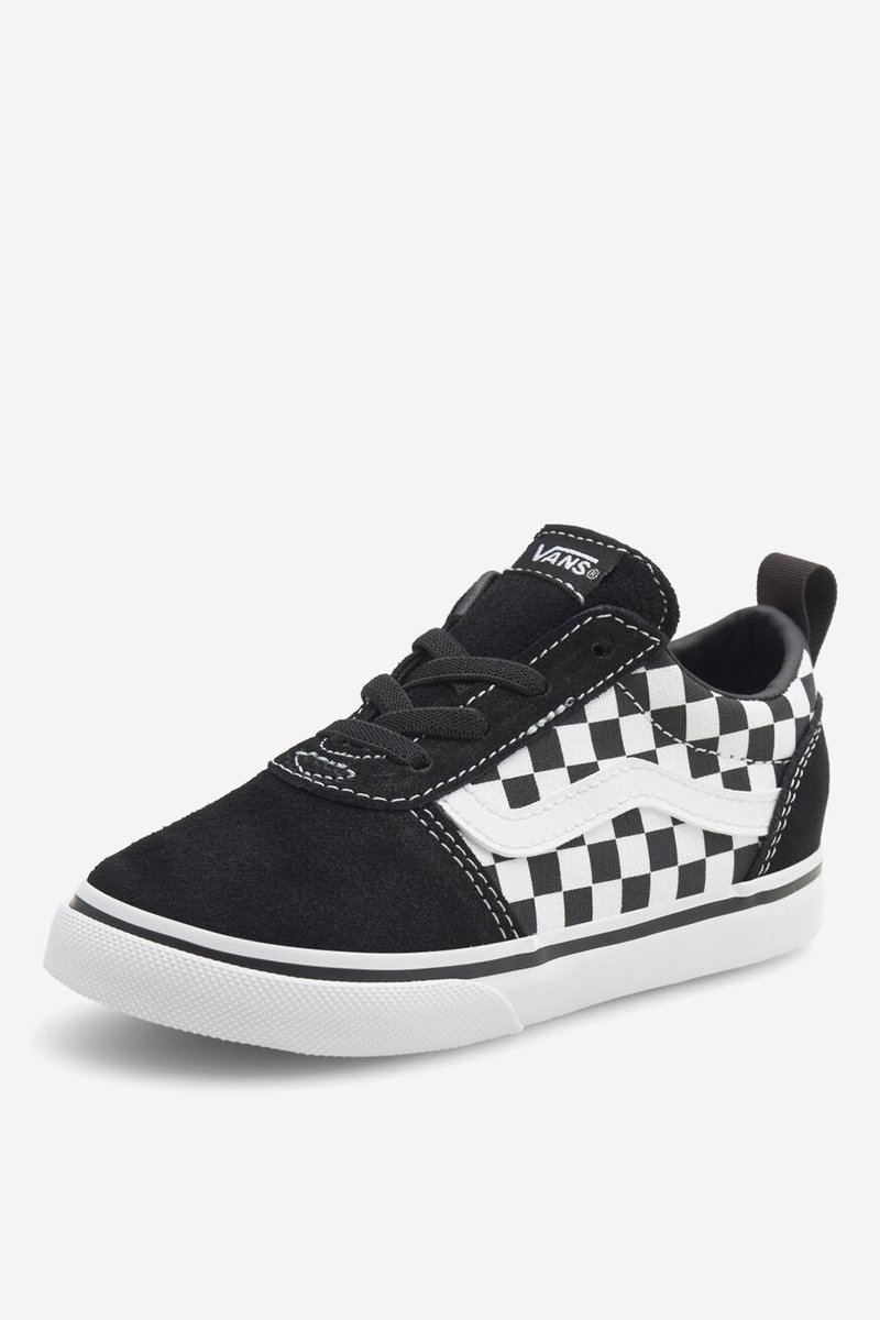 VANS WARD TRAMPKI DZIECIĘCE CZARNE ZE SKÓRĄ NISKIE WSUWANE 26 16KA