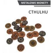 Akcesoria do gier planszowych - Drawlab Entertainment Metalowe Monety - Cthulhu (zestaw 24 monet) - miniaturka - grafika 1