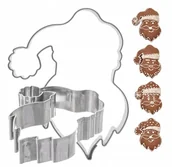 Formy do ciast - Foremki wykrawacze do ciastek pierników foremka Mikołaj święta ozdoby - miniaturka - grafika 1