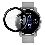 Akcesoria do smartwatchy - Szkło Hybrydowe Full Glue 5D Do Garmin Venu 2 Plus Czarny - miniaturka - grafika 1