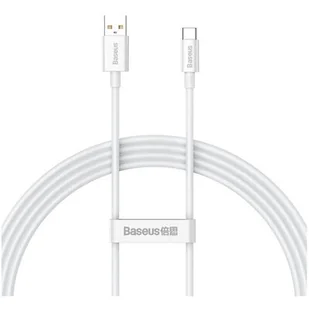Kabel USB do USB-C Baseus Superior 100W 1.5m (biały) - Kable - miniaturka - grafika 1