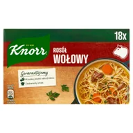 Buliony i przyprawy w kostkach - Knorr Rosół wołowy 18 x 10 g - miniaturka - grafika 1