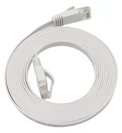 Kable miedziane - Microconnect V-UTP6A07W-FLAT-LSZH kabel sieciowy Biały 7 m Cat6a U/UTP (UTP) V-UTP6A07W-FLAT-LSZH - miniaturka - grafika 1