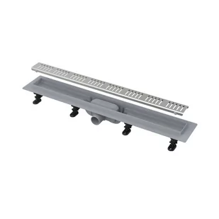 Alcaplast Simple Odpływ liniowy prysznicowy 55 cm z rusztem perforowanym chrom APZ10-550M - Odpływy liniowe - miniaturka - grafika 1