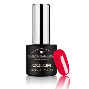 Cosmetics Zone Lakier hybrydowy neonowy czerwony 7ml – Red Madness N53 - Lakiery do paznokci - miniaturka - grafika 1