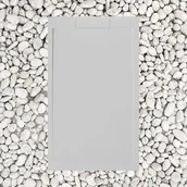 Brodziki prysznicowe - Brodzik 100X90 cm SZARY PERŁOWY Ral 7035 Vulcano Line SLIM z żywicy i proszku marmurowego z kratką boczną Z ŻYWICY MARMUROWEJ - FRASCIO - miniaturka - grafika 1