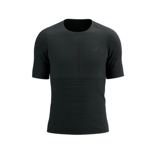 COMPRESSPORT Koszulka biegowa PRO RACING SS T-SHIRT black - Koszulki sportowe męskie - miniaturka - grafika 1