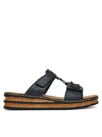 Klapki i japonki damskie - Rieker Klapki CEO-62936-14 Granatowy - miniaturka - grafika 1