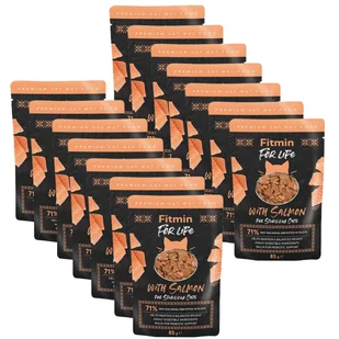 Fitmin Cat For Life Sterilized Salmon 14x85g - Mokra karma dla kotów - miniaturka - grafika 1