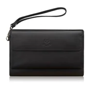 Nerki - Saszetka męska skórzana do ręki elegancka brązowa AL-26-BR - miniaturka - grafika 1