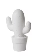 Lampy stojące - Lucide NV Cactus Table Lamp Ceramic E14 H30.5 20 cm White 13513/01/31 - miniaturka - grafika 1