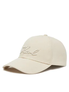 KARL LAGERFELD Czapka z daszkiem A1W33069 Écru - Czapki damskie - miniaturka - grafika 1