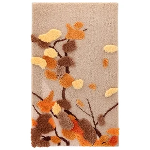 Dywanik łazienkowy Shaggy 3D Gaia 60x100 cm roślinny beżowy - Dywaniki łazienkowe Dywanik łazienkowy Shaggy 3D Gaia 60x100 cm roślinny beżowy - Dywaniki łazienkowe - miniaturka - grafika 1