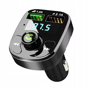 Transmiter bluetooth-FM + ładowarka USB - Transmitery FM - miniaturka - grafika 1