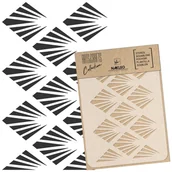 Scrapbooking - szablon malarski scrapbooking – craft // PALMA ART DECO - A3 (30x42cm) - miniaturka - grafika 1