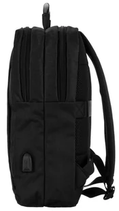 Plecak z przegrodami na urządzenia przenośne i portem USB — David Jones - Plecaki - miniaturka - grafika 4