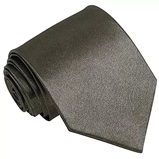 Krawaty i muchy męskie - ATETEO Męski krawat jednolity kolor krawaty na szyję ślub biznes formalne krawaty, D-brązowy, jeden rozmiar, D-brązowy, Rozmiar uniwersalny - grafika 1