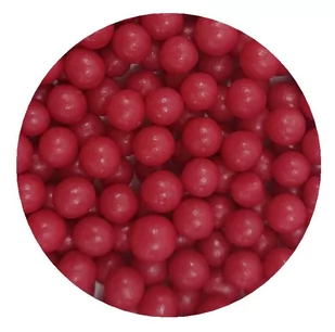 POSYPKA PEREŁKI GROSZKI CUKROWE czerwone 6mm - 50g - Dodatki do ciast w proszku - miniaturka - grafika 1