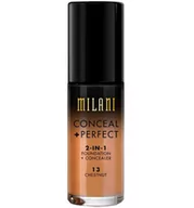 Podkłady do twarzy - Milani Conceal & Perfect Liquid Foundation Chestnut - miniaturka - grafika 1