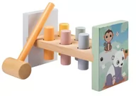 Zabawki interaktywne dla dzieci - Joueco Drewniana przebijanka z młotkiem wbijanka - miniaturka - grafika 1