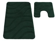 Dywaniki łazienkowe - Zielony komplet dywaników łazienkowych P8-F94 - miniaturka - grafika 1