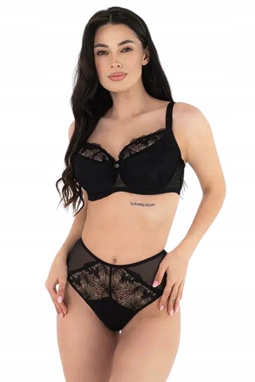 Biustonosz Daria K24 Półusztywniany Czarny Dalia 90G