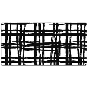 Podkładka na całe biurko Wzór w geometryczną kratę 120x60 cm - Podkładki na biurko - miniaturka - grafika 1
