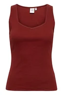Koszulki i topy damskie - ICHI Damska koszulka IHORETA TO2 na ramiączkach/Cami Shirt, 191526/Chocolate Truffle, S, 191526/Chocolate Truffle, S - miniaturka - grafika 1