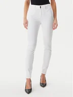 Spodnie damskie - Guess Jeansy W5GA34D5N72 Beżowy Slim Fit - miniaturka - grafika 1