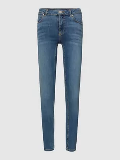 Spodnie damskie - Jeansy o kroju skinny fit z wpuszczanymi kieszeniami - grafika 1
