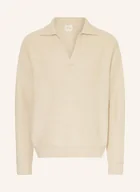 Swetry męskie - Calvin Klein Sweter Johnny beige - miniaturka - grafika 1