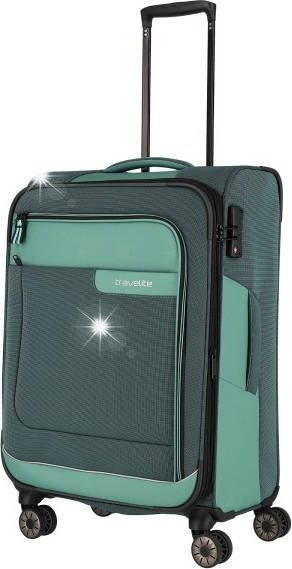 Walizka średnia Travelite Viia 67 cm zielona