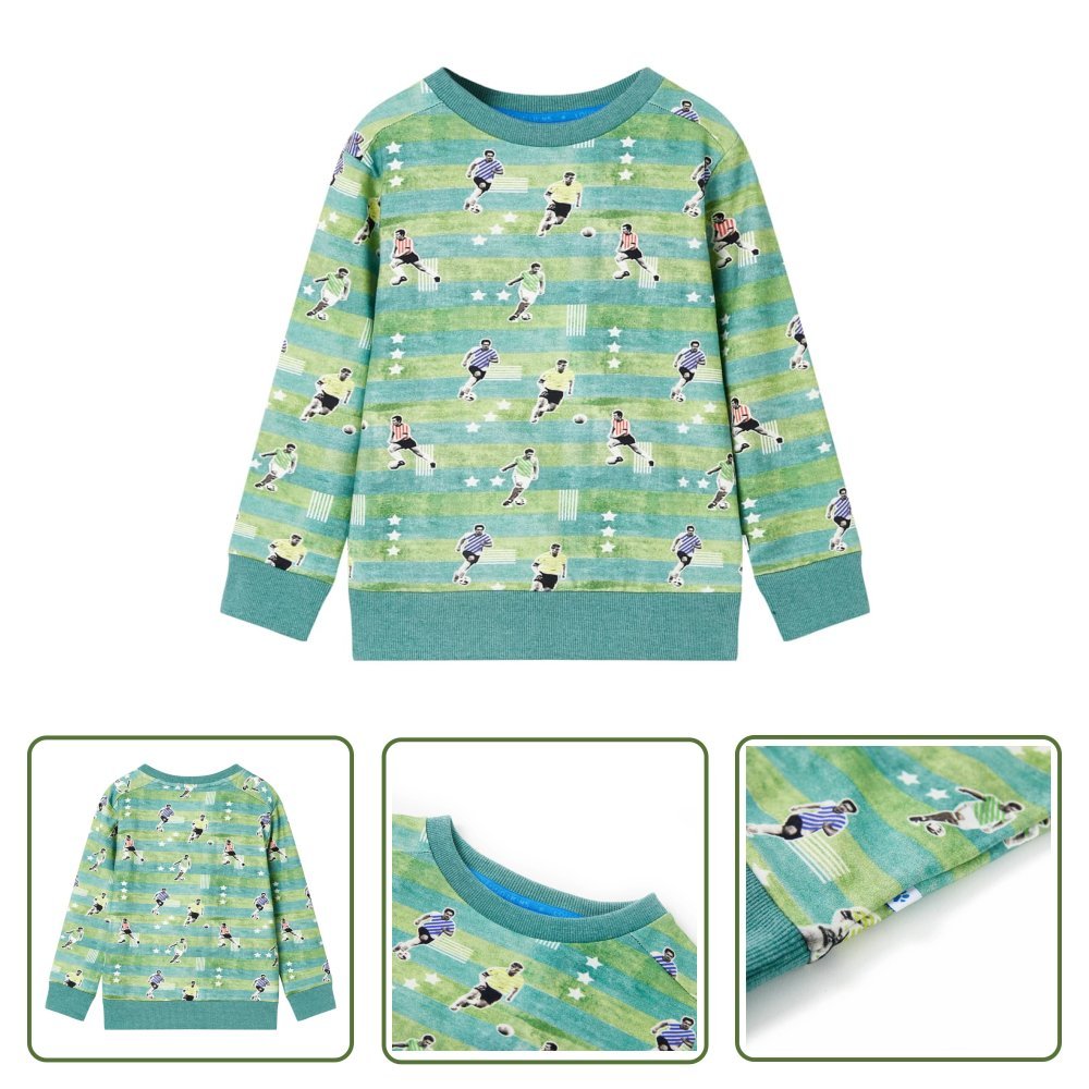 Bluza dziecięca - jasnozielony melanż - 116 - Bluza Dla Dziecka