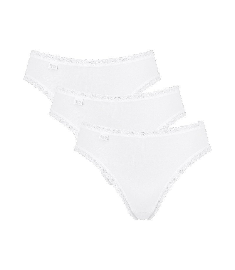 Sloggi, 3 x Majtki damskie sloggi 24/7 Cotton Lace Tai C3P, rozmiar 38