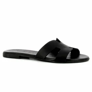 Czarne klapki damskie CARINII - Carinii - Klapki i japonki damskie - miniaturka - grafika 1