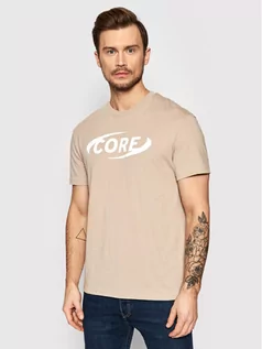 Koszulki męskie - Jones Jack T-Shirt Air 12205220 Beżowy Relaxed Fit - grafika 1
