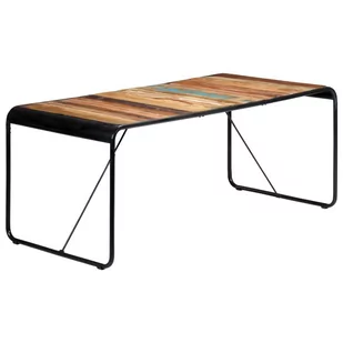 vidaXL Stół do jadalni, 180 x 90 x 76 cm, lite drewno z odzysku - Stoły - miniaturka - grafika 1