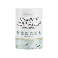 Ochrona stawów - BioTech USA Marine Collagen DrinkPowder - 240g - Lemon Green Tea - miniaturka - grafika 1