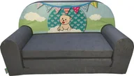 Łóżka dla dzieci i młodzieży - Galeriatrend Sofka Dziecięca Mini Kanapa Łóżko Teddy Zielony - miniaturka - grafika 1
