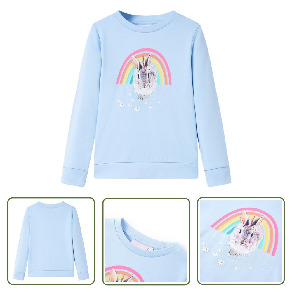 Bluza dziecięca - jasnoniebieska - 116 - Bluza Dla Dziecka