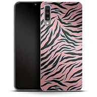 Etui i futerały do telefonów - Smartfon silikonowe etui na telefon komórkowy Pink Zebra Samsung Galaxy A50 - miniaturka - grafika 1