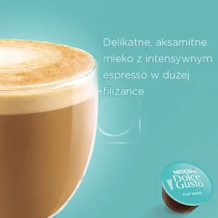ZESTAW - Kapsułki Nescafé Dolce Gusto Flat White 6x16 sztuk - Kawa w kapsułkach i saszetkach - miniaturka - grafika 2