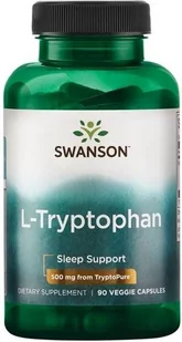 Swanson L-Tryptofan 500mg, Tryptofan, 60 kapsułek ziołowych - Witaminy i minerały - miniaturka - grafika 1