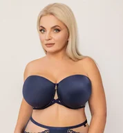 Biustonosze - Granatowy Biustonosz MYSTERY Balconette MHM - Tono - miniaturka - grafika 1
