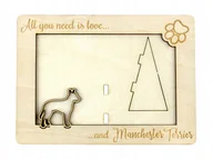 Ramki na zdjęcia - Manchester terrier ramka na zdjęcie z psem grawer - miniaturka - grafika 1