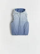 Kombinezony dla dzieci - Reserved - Kamizelka z kapturem - jasnoniebieski - miniaturka - grafika 1